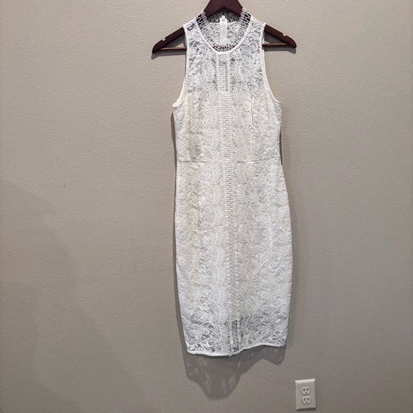 NWT Eliza J Lace Sheath Dress in Ivory, size 6, Wedding, Event, Church, Easter - Picture 3 of 14